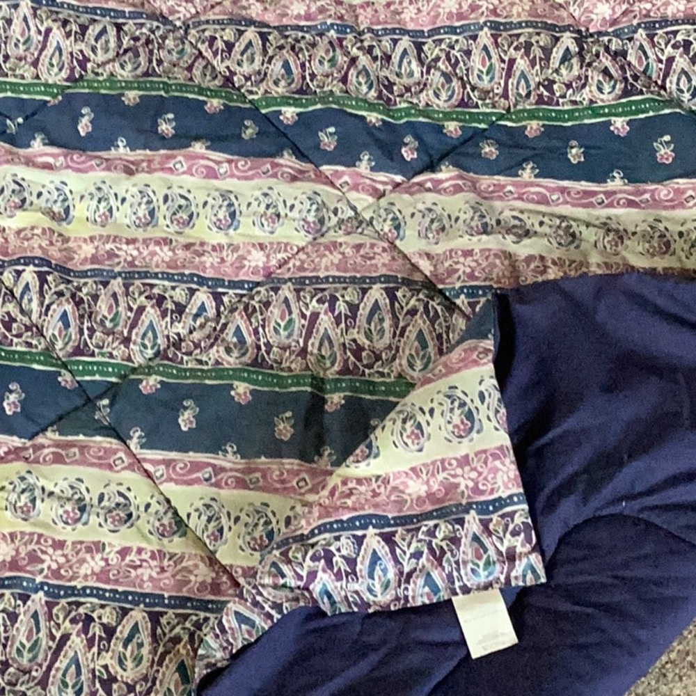 Vintage Westpoint Steven's Bedding Desert Stripe Comforter